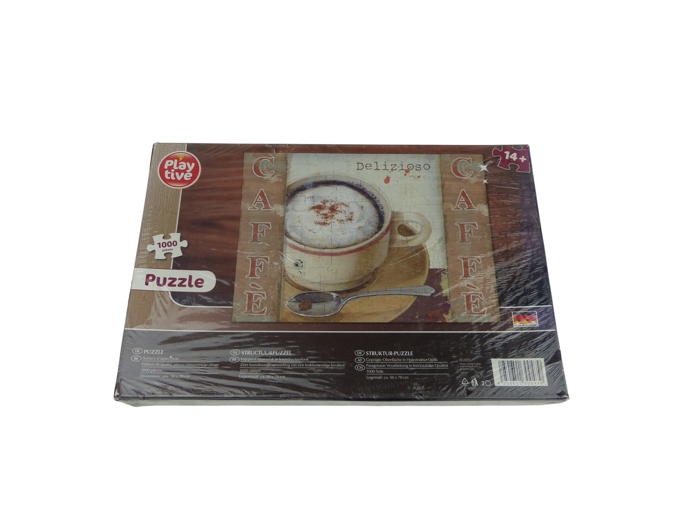 Puzzle 1000 pièces Café “Delizioso” Playtive – Neuf sous blister – 50x70 cm Comme neuf -  reconditionné disponible sur Label Emmaüs